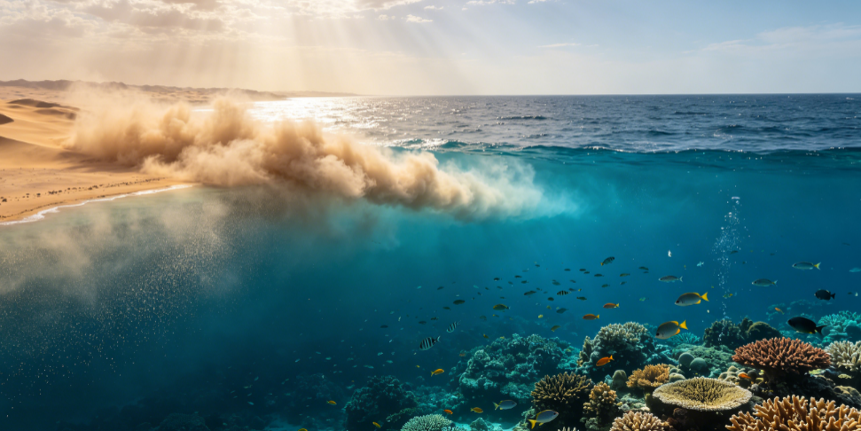 Oceanic life found to be thriving thanks to Saharan dust blown from thousands of kilometers away