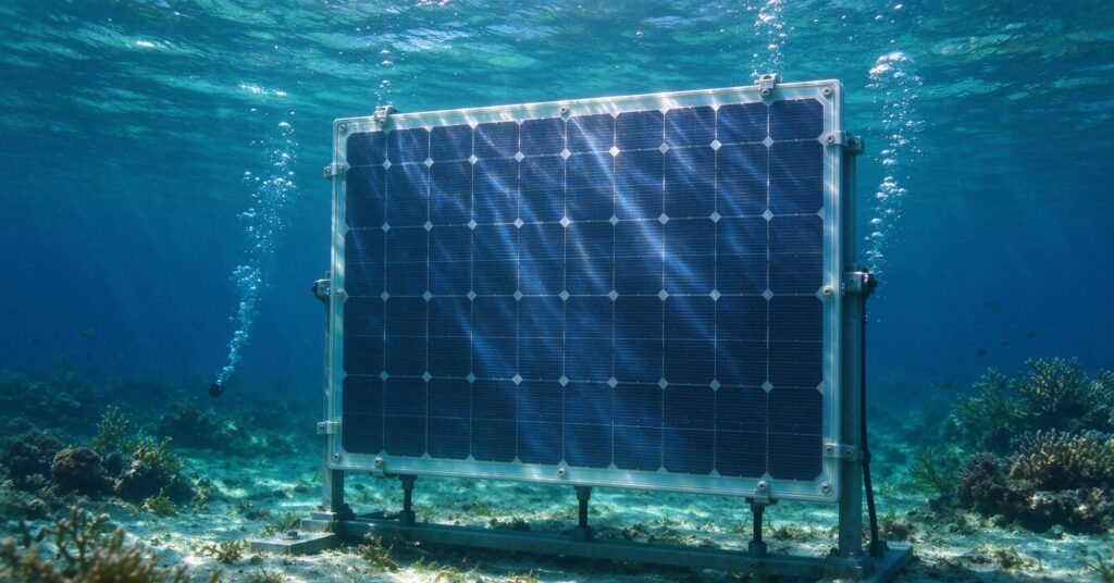 Underwater Perovskite Solar Modules Deliver Stable Power at 10‑metre Seawater Depth